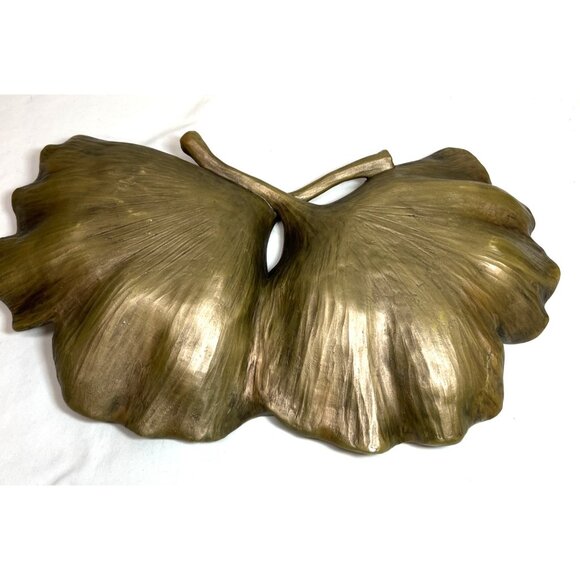 Pier 1 Decorative Tray/Bowl Ginkgo Biloba Leaves Living Room Entry Table 16 x 10 - Picture 7 of 7